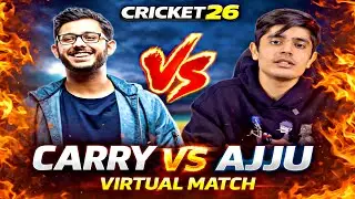 CarryMinati vs Total Gaming 😱 | Cricket 26 T10 Match | Last Over Thriller