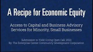Recipe for Economic Equity