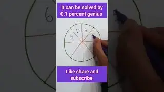 It can be solved by only 0.1 percent genius #youtubeshorts #solveitquickly #maths #viral #mathstrick