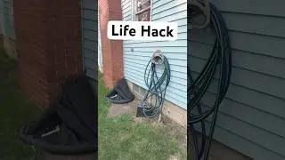 Life hack for your hose. Tired of kinks?! Never again with this method! #diy #lifehack #lifehacks