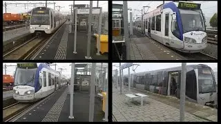 RET Metro's (RSG3 & SG3) en HTM Trams (RegioCitadis) op Forepark