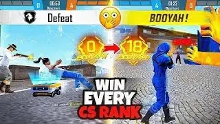 INSANE 5 Kills in CS Rank! 🔥 Free Fire Clutch Gameplay