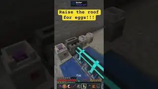 Raise the roof for eggs!!! #minecraft #stoneblock3