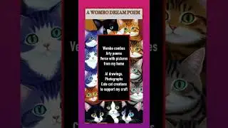 Ode to Wombo Dream AI app  👏🏾👏🏾 #wombodream #poetry #poem #ai #cat