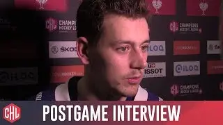 Miroslav Indr&aacute;k of HC Pilsen after defeating EV Zug in shootout