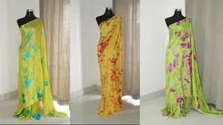 Shibori Satin Sarees with Price ₹ 1100 Online Shopping | BA