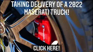 Taking delivery of a 2022 Maserati Levante