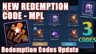 3 NEW REDEMPTION CODES - MPL MY/SG Season 5 Live Tournament Day 3 Codes Batch 2 || Mobile Legends