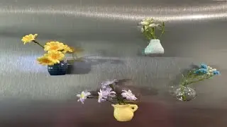 Renmxj Mini Ceramic Vase Magnets for Fridge, Cute Tiny Plant Vase Fridge Magnets Review