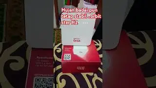 Modem orbit star H2 stabil walaupun hujan deras