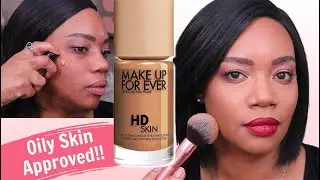ABSOLUTELY STUNNING!  The NEW Makeup Forever HD Skin Foundation tested on Oily, Acne-Prone Skin