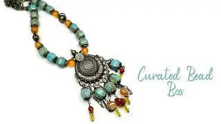 Curated Bead Box July 2024 Unboxing and Boho Necklace Tutorial!