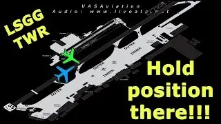 [REAL ATC] VERY CLOSE CALL at Geneva LSGG