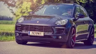 Porsche Macan Stanced on Custom Vossen Wheels