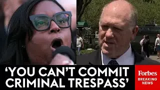 BREAKING NEWS: Border Czar Speaks To Reporters Outside White House After DOJ Charges LaMonica McIver