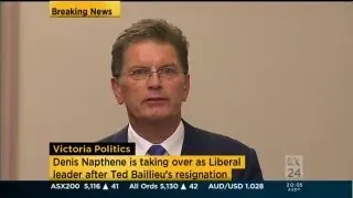ABC News 24 - 'Technical Problem' in coverage of resignation of Ted Baillieu (6/3/2013)