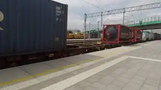 Trzebinia - Przelot e163 ze składem intermodalnym (CD Cargo)