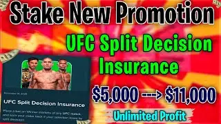 STAKE UFC SPLIT DECISION INSURANCE OFFER | New Stake Promotion Offer |  New Stake Offer