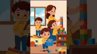 Fun Children&rsquo;s Song About Helping at Home  #kidssong #vaiki&scaron;kadainelė #kidsmusic #kidsstorytelling