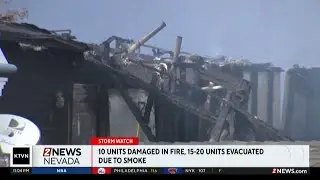 10 units damaged in apartment fire in Gardnerville Ranchos area