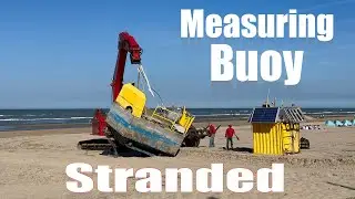 Measuring buoy stranded at Zandvoort 