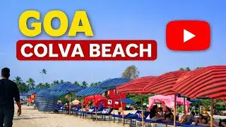 😱Goa Colva Bich 🏝Beautiful Colva Beach 🌊Colva Beach 🏝Goa 🏖️Colva Beach🌴South Goa Colva Beach❤️