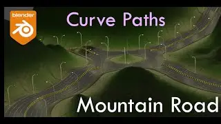 Mountain Road Generator - Curve Paths (Blender - Geometry Nodes)