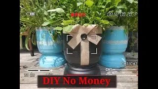 Idea Juli Dan. DIY. New version of recycling. New life of plastic containers. Garden decor.