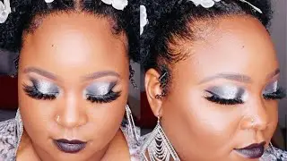 SILVER HALO EYE MAKEUP FOR BEGINNERS USING BODY GLITTER | Glow With D