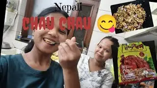First Time Trying Nepali Chau Chau | Super Spicy & Tasty! 🤤|| Moni baru vlog 