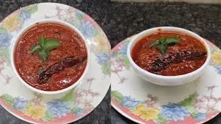 Tomato chutney in 2min 😋 in south Indian style .... 