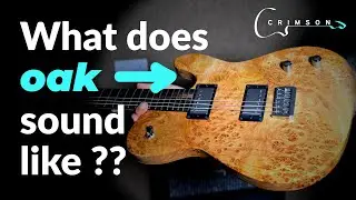 Crimson Raw Series Oak Burl Guitar: Made in England