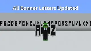 Creating CUSTOM Letter Banners in Minecraft From A to Z