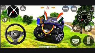 Modified Mahindra😈🚨Thar Car Games: Indian Car (Thar wala game) Car Game: AndroidGameplay Black thar