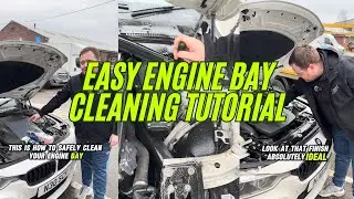 How to clean an Engine Bay? 🧐💭🚘 Step-by-step #tutorial with only 2 cleaning products! #enginebay