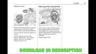 Opel Insignia (2010-2023) Owner&rsquo;s Manual English PDF Car Guide