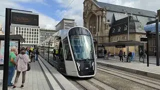 Luxembourg-City: first commercial tramway to the new final destination 