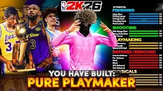 This PURE PLAYMAKER BUILD is an ASSASSIN on NBA2K26! BEST 6'6 BUILD 2K26