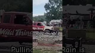 Wild Thing giving it's best shot in the rain @ Quyon Truck Pull #mudding #tractorpulling #acdesign