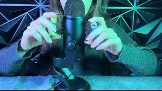 ASMR Sticky Glue On The Mic,Water Spraying,Clicking Sounds,Tapping,(relaxing for sleep) no talking.