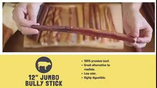 12 in jumbo bully sticks - Zenta Pets Dog Treats Manufacturer