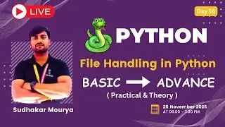 Python File Handling 🔥 Complete Guide in Hindi | Open, Read, Write, Modes Explained