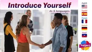 #howto Introduce yourself in 5 Languages #learnlanguages #languagelearning #viral @ThePolyglot5