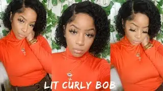 VACATION WIG ALERT! 🏝 | Super Affordable 13x6 Frontal Curly Bob Wig | SharronRene&eacute;