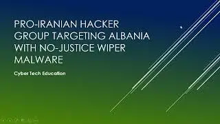Pro-Iranian Hacker Group Targeting Albania with No-Justice Wiper Malware