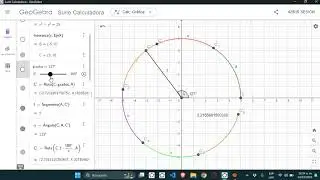 MATEMÁTICAS: RADIANES Y GRADOS  EN GEOGEBRA