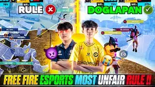 FREE FIRE ESPORTS MOST UNFAIR RULE- RULE ❌ DOGLAPAN ✅ | FREE FIRE MOST IMPORTANT RULE EXPLAINED🤬