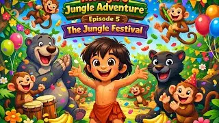 Mowgli&rsquo;s Jungle Adventure Episode 5 | The Jungle Festival 🐒🎉 | Fun Kids Cartoon
