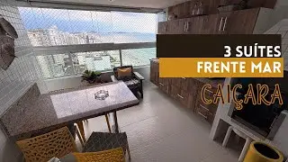 Como &eacute; Morar em um Apartamento Frente Mar com 3 Su&iacute;tes em Cai&ccedil;ara