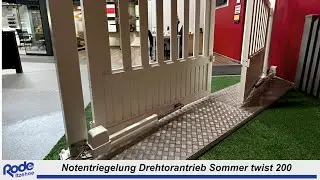 Notentriegelung Drehtorantrieb Sommer twist 200